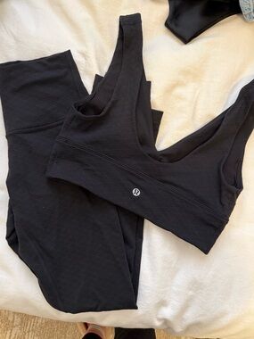 Lululemon Black Align Bra & Leggings Set